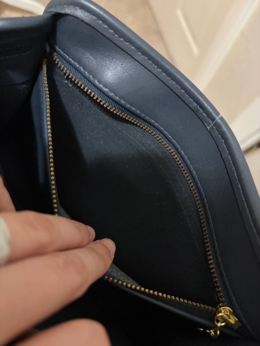 Vintage 1997 Coach Tribeca Bag in Navy-Great Condition - Picture 9 of 10